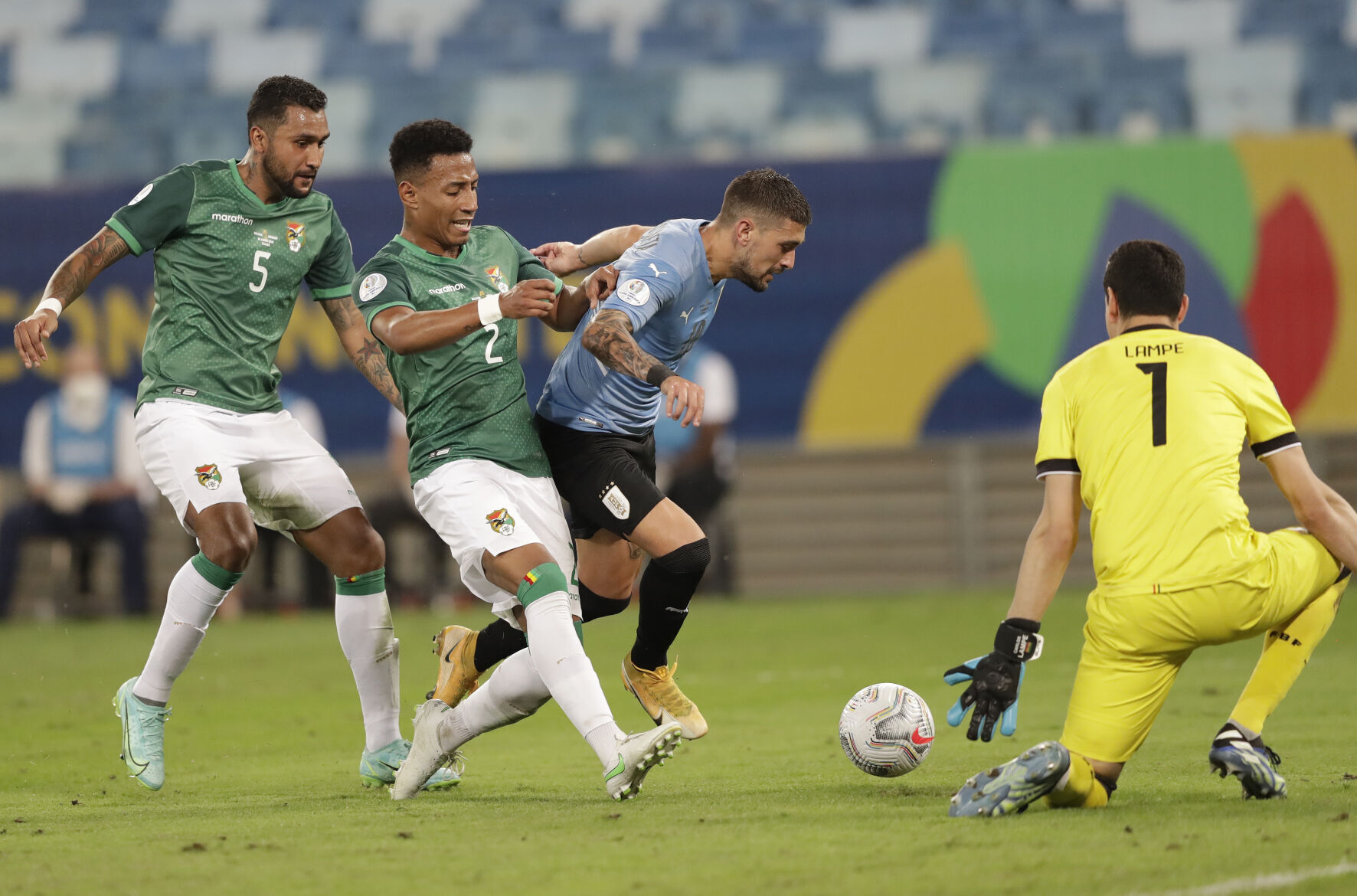 APTOPIX Brazil Bolivia Uruguay Copa America Soccer